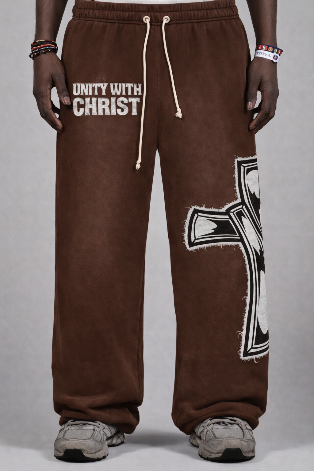 Brown "UNITY" Sweatpants