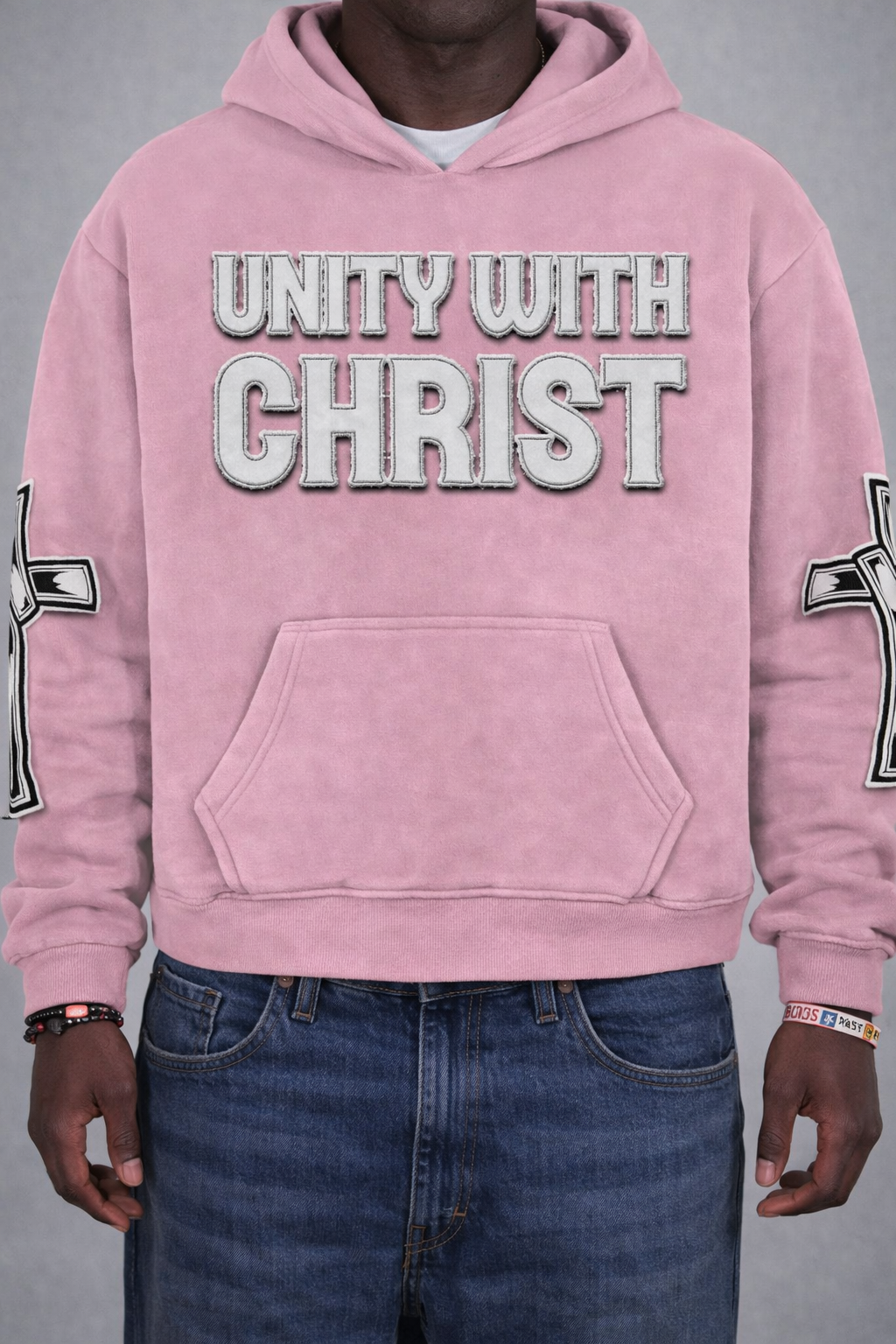 Pink"UNITY" Hoodie