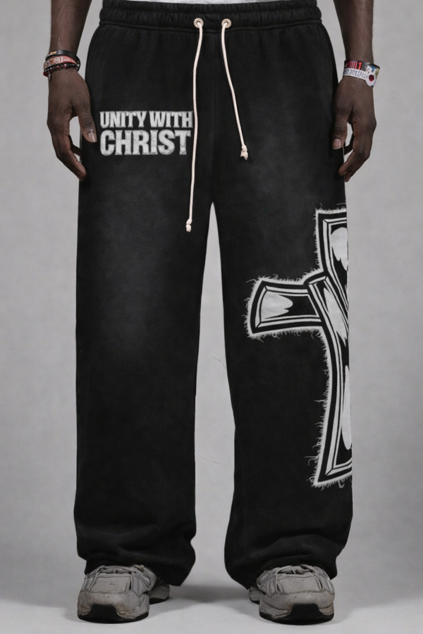Black "UNITY" Sweatpants